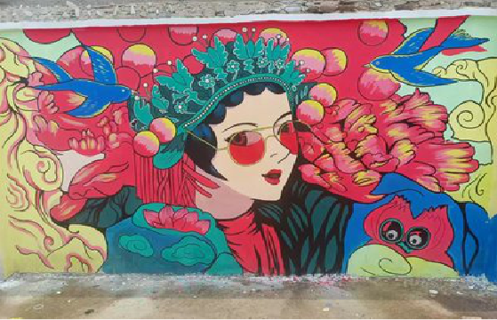 汉川墙体彩绘-网红墙