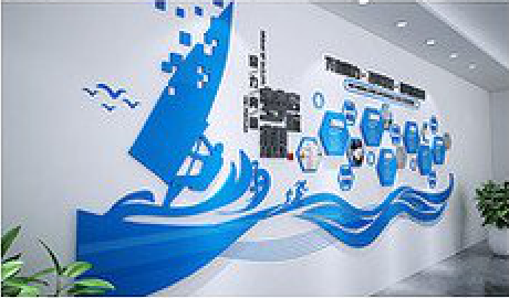 汉川海浪主题文化墙如何设计？