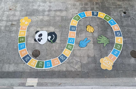 汉川地面游戏彩绘