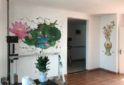 汉川墙体彩绘相比墙纸的优势。